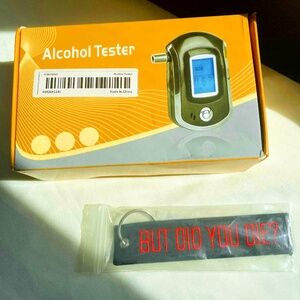 Breathalyzer Gag Gift But Did You Die? Keychain set Christmas Birthday Novelty